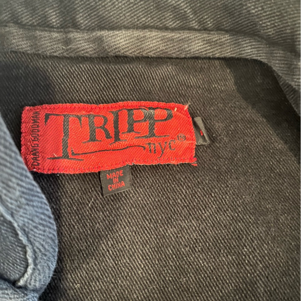 SOLD SOLD SOLD Tripp nyc Upcycled Stone Cold Rage Hellfire Buckle Patch Jacket - Picture 15 of 16